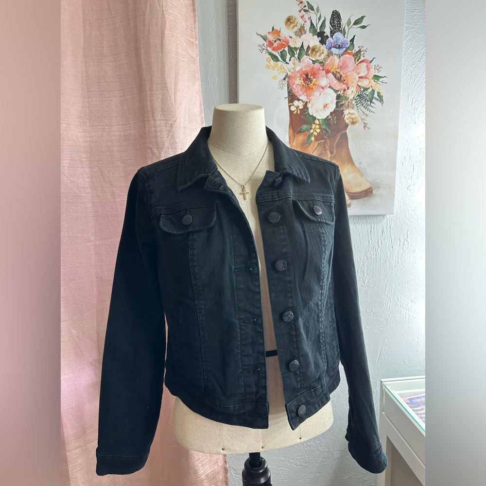 Elle black jean jacket